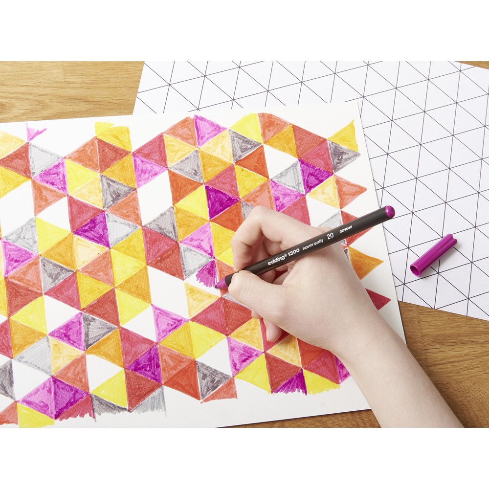 edding color pen medium 1300 metal box of 20 assorted