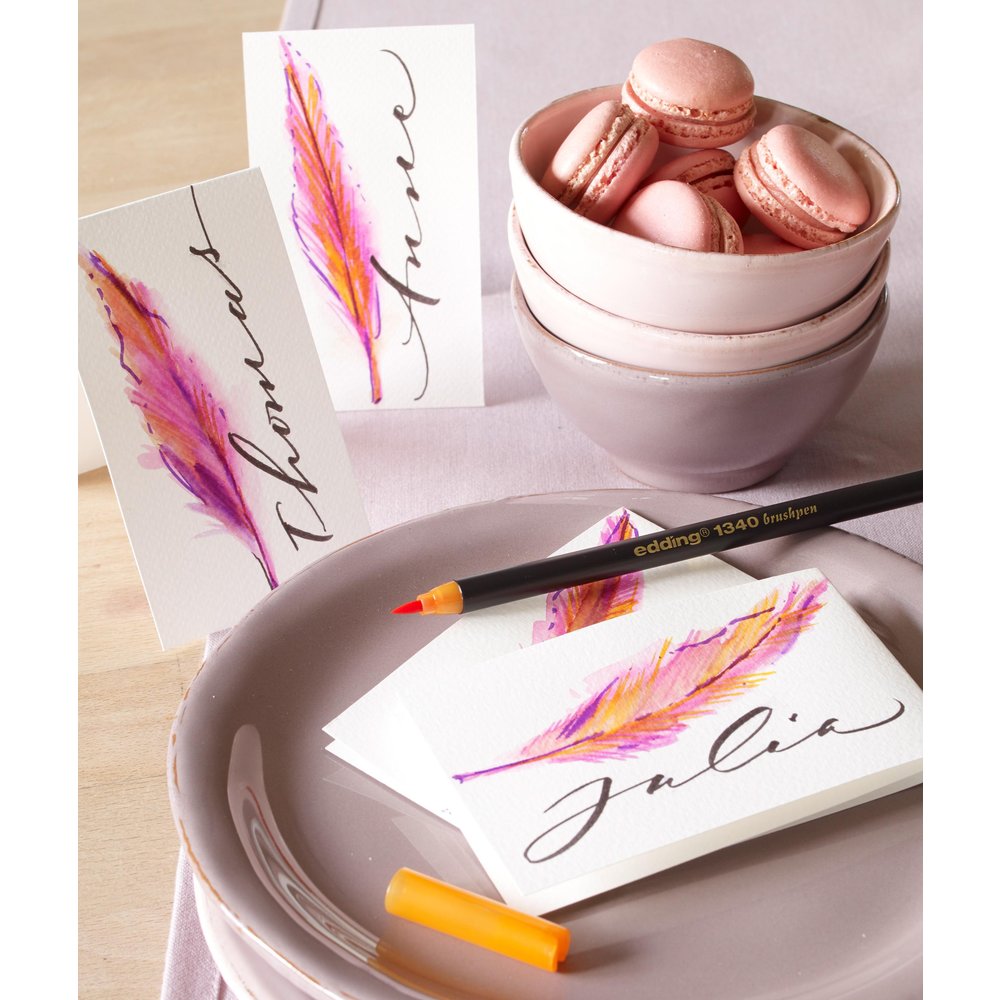 edding 1340 brush pen set of 20 assorted