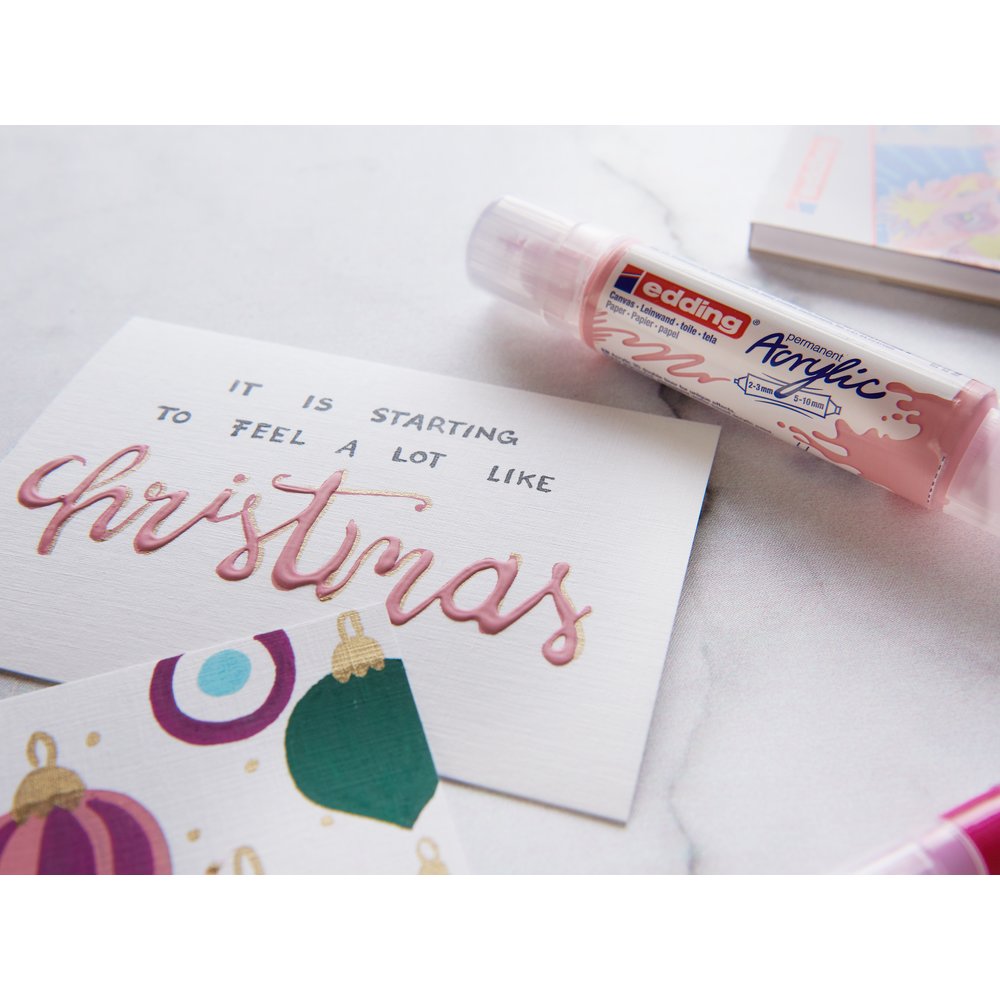 edding 5400 acrylic 3D double liner set of 5 assorted basic