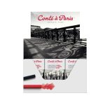 Conté à Paris Carrés Coloured- 4 colours Set of 24 matchboxes