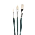 Winsor & Newton Winton Hog Brush Long Handle 3 Pack