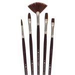 Winsor & Newton Galeria Brush Long Handle 5 Pack