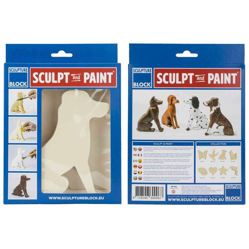 Sculpture Block - Sculpt and Paint Dog
