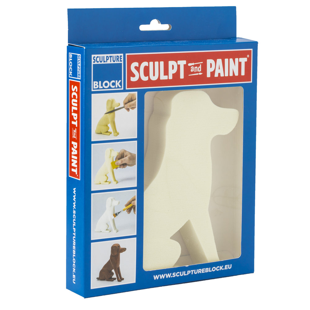 Sculpture Block - Sculpt and Paint Dog
