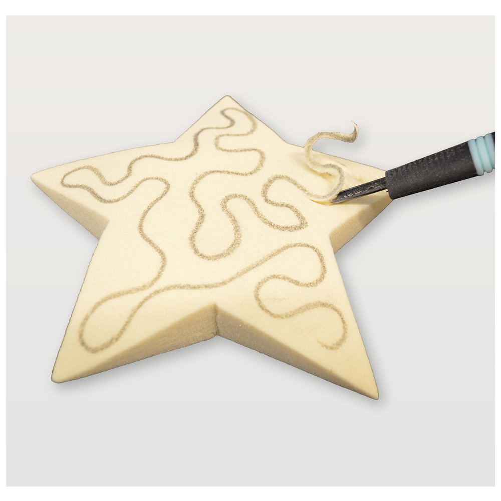 Sculpture Block - Sculpt and Paint Star