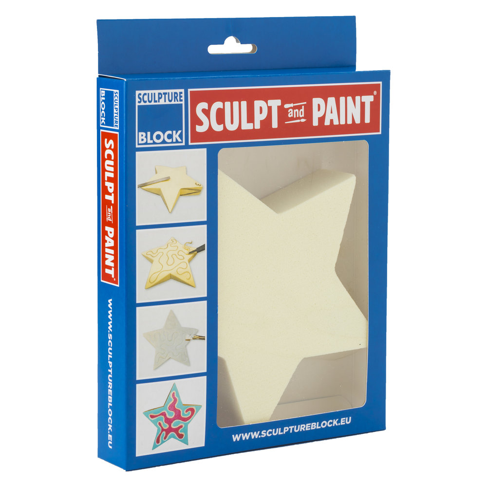 Sculpture Block - Sculpt and Paint Star