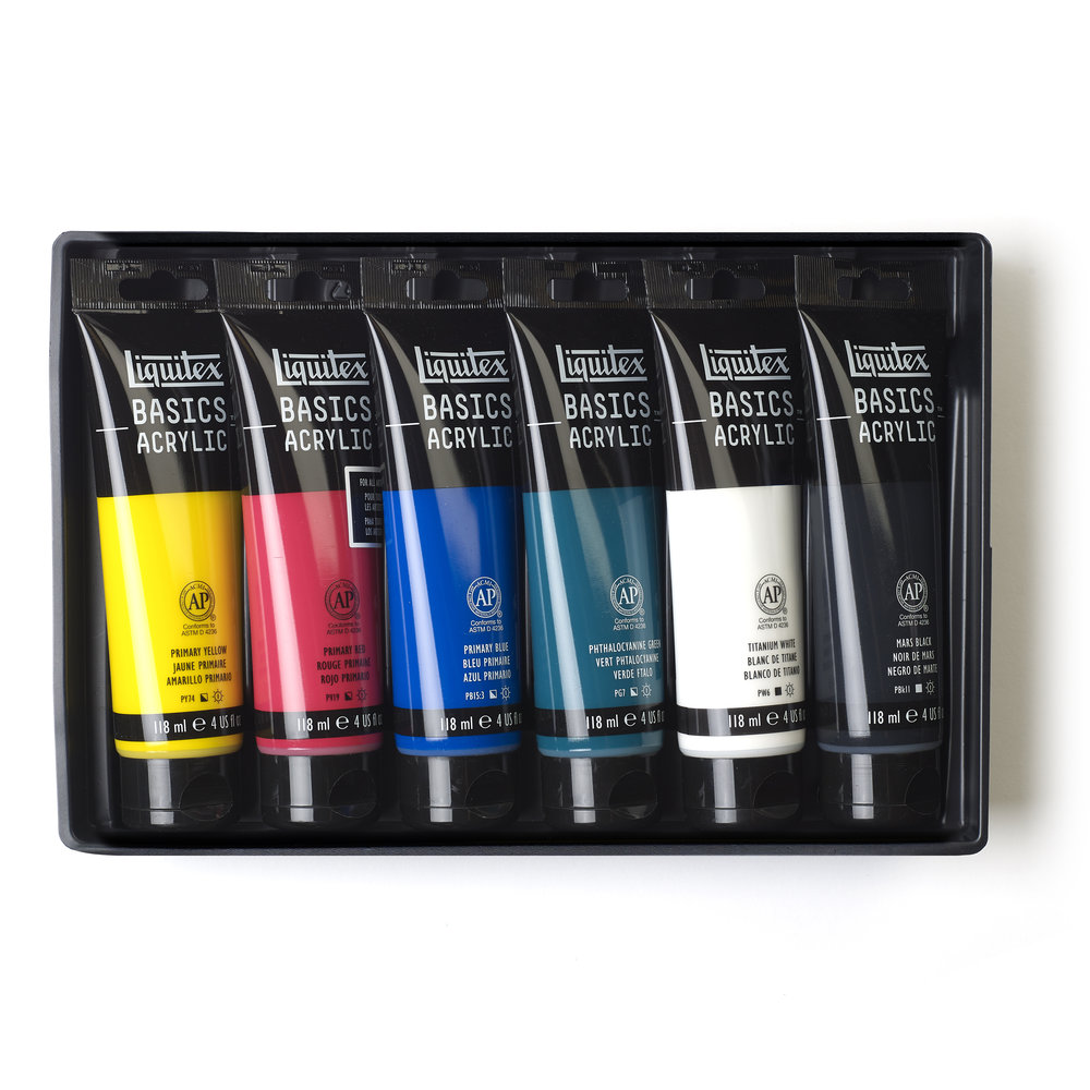 Liquitex Basics Acrylic Starter Set - 6x118ml