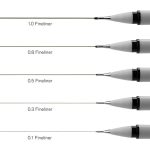 Winsor & Newton Fineliner Black Assortment Set