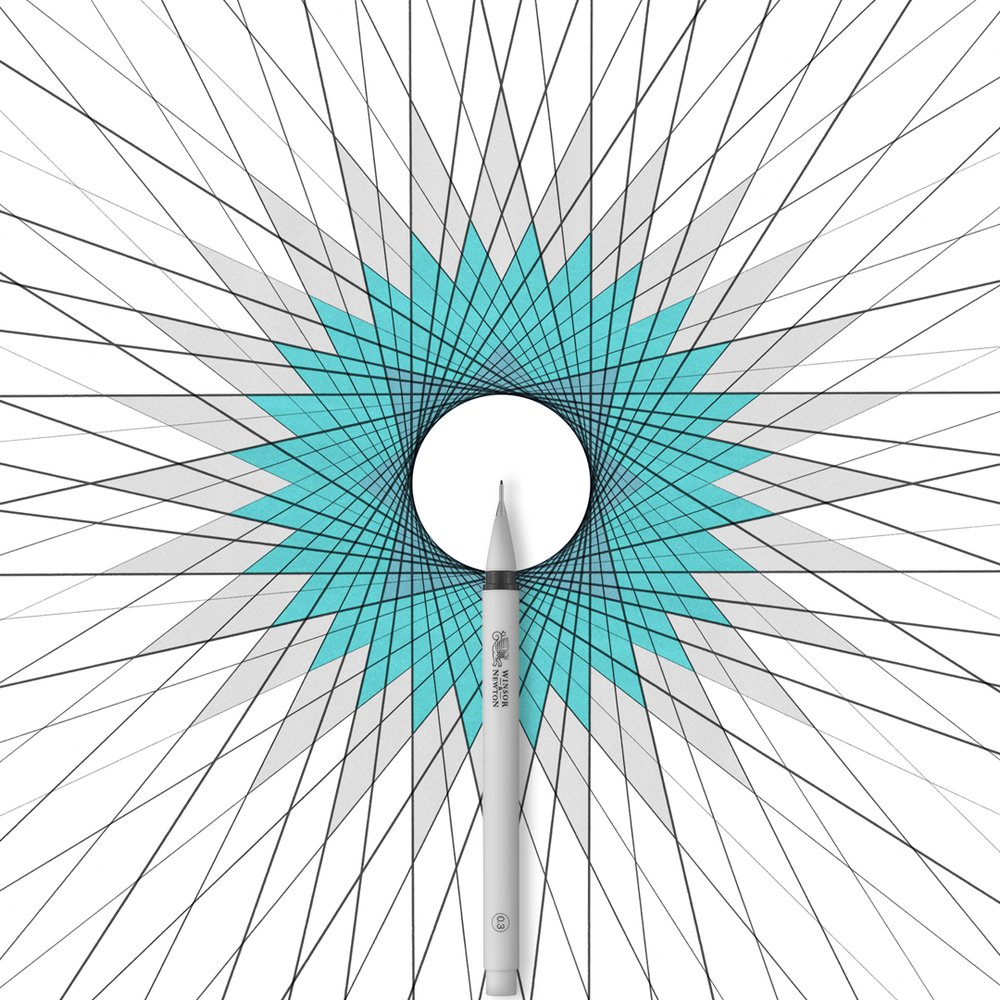 Winsor & Newton Fineliner Black Assortment Set