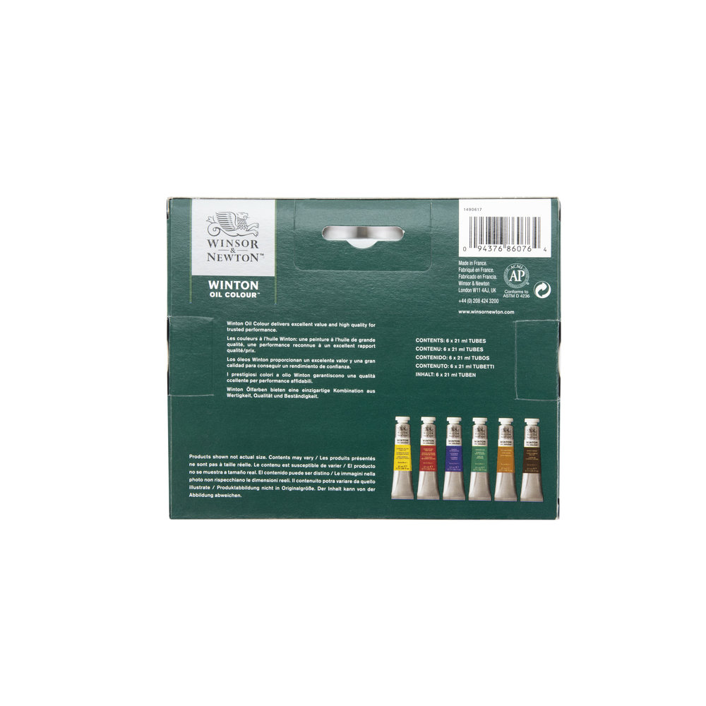 Winsor & Newton Winton Oil Colour 6x21ml Tube Set