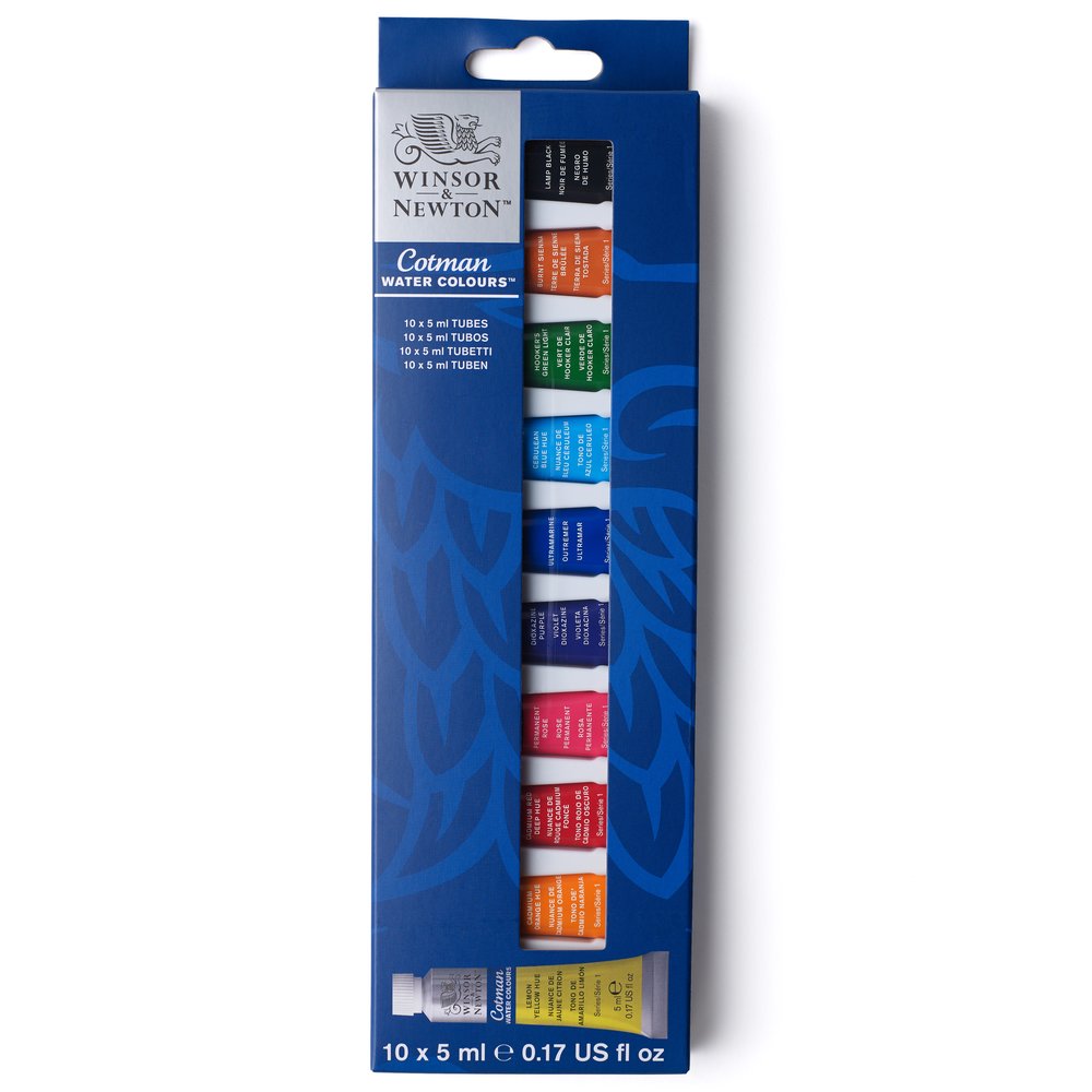 Winsor & Newton Cotman Watercolour Set 10x5ml