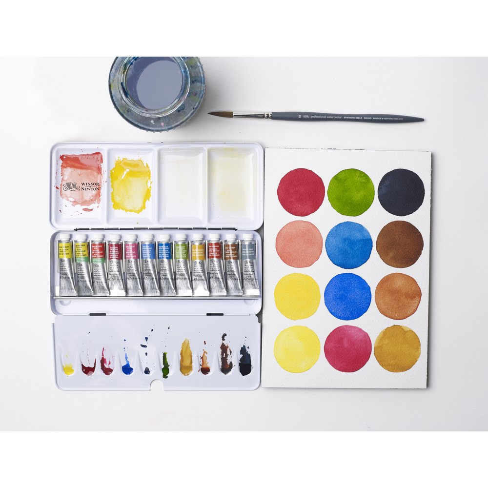Professional Watercolour Tube Travel Tin