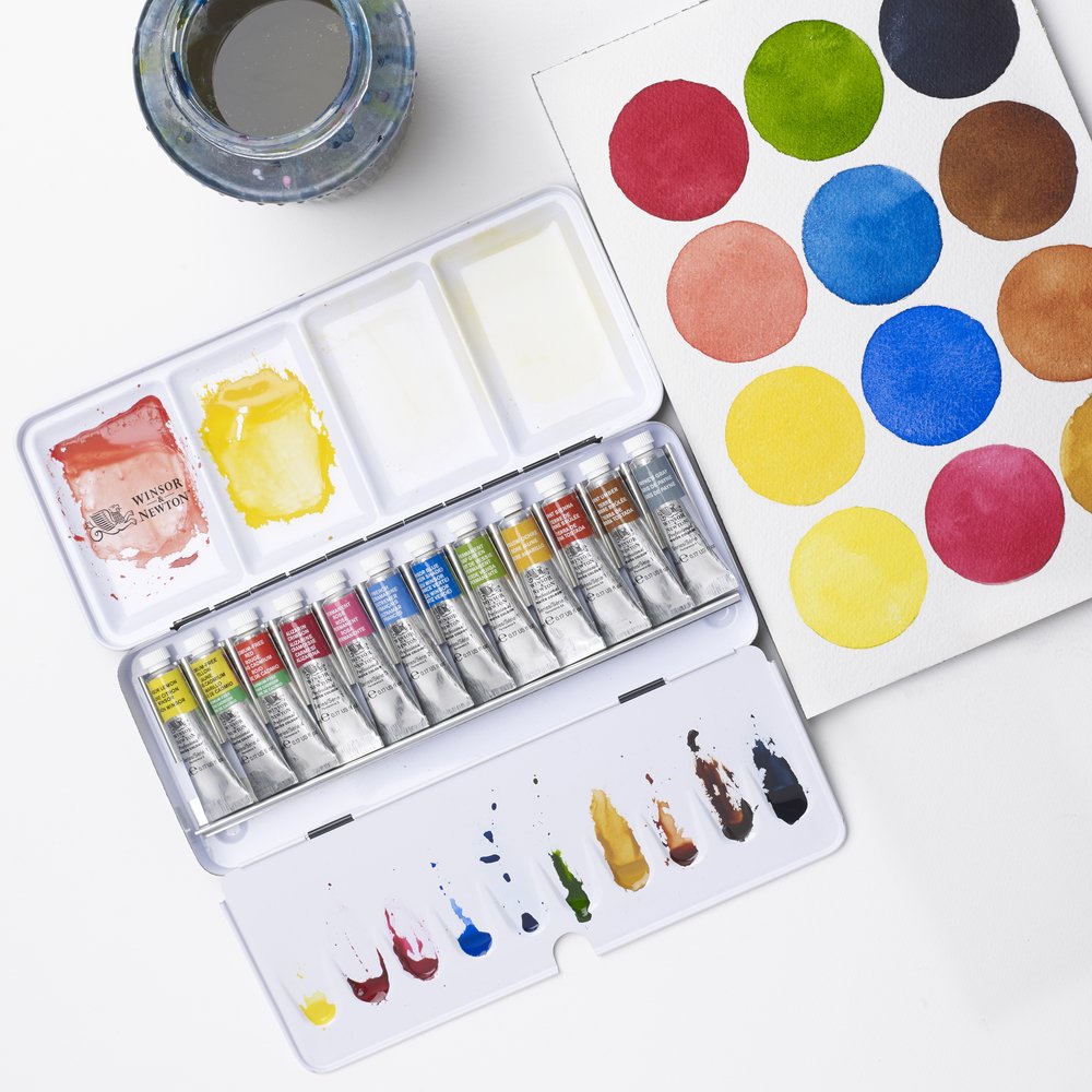 Professional Watercolour Tube Travel Tin