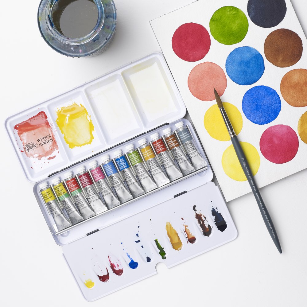 Professional Watercolour Tube Travel Tin