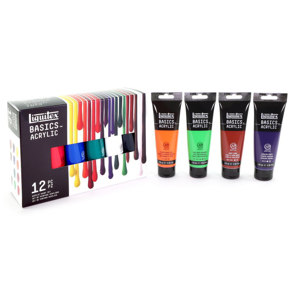 Liquitex Basics Acrylic Set - 12x118ml