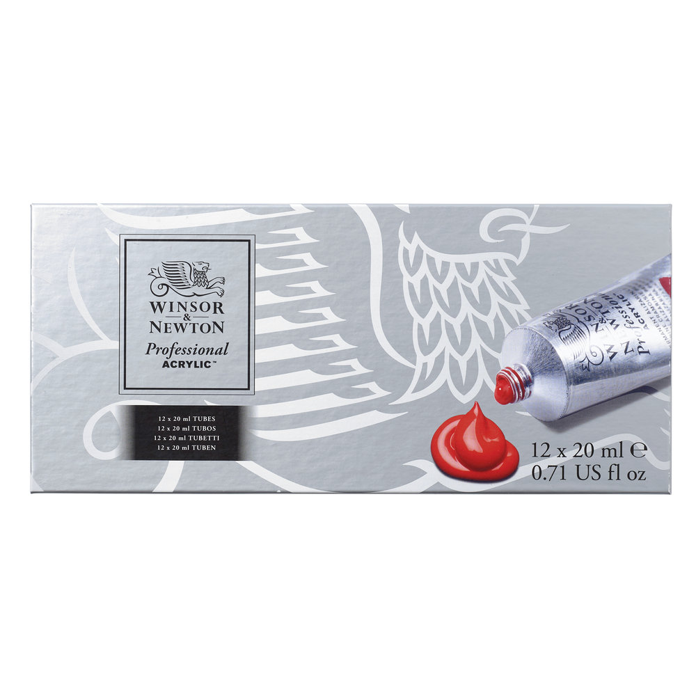 Winsor & Newton Professional Acrylic Tube Set 12x20ml