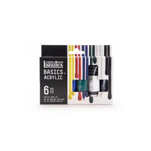 Liquitex Basics Acrylic Primary Colours Set - 6x22ml