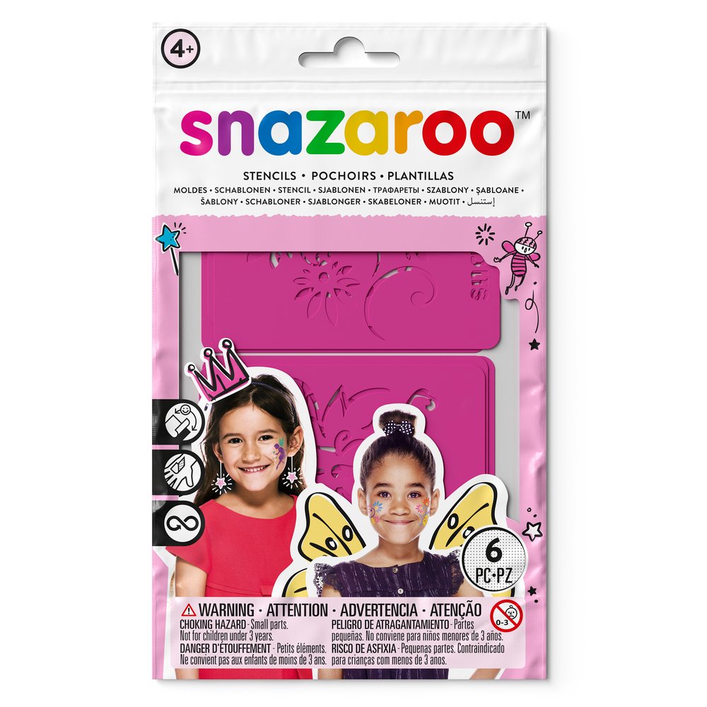 Snazaroo Fantasy Stencils - Set of 6 - Universal