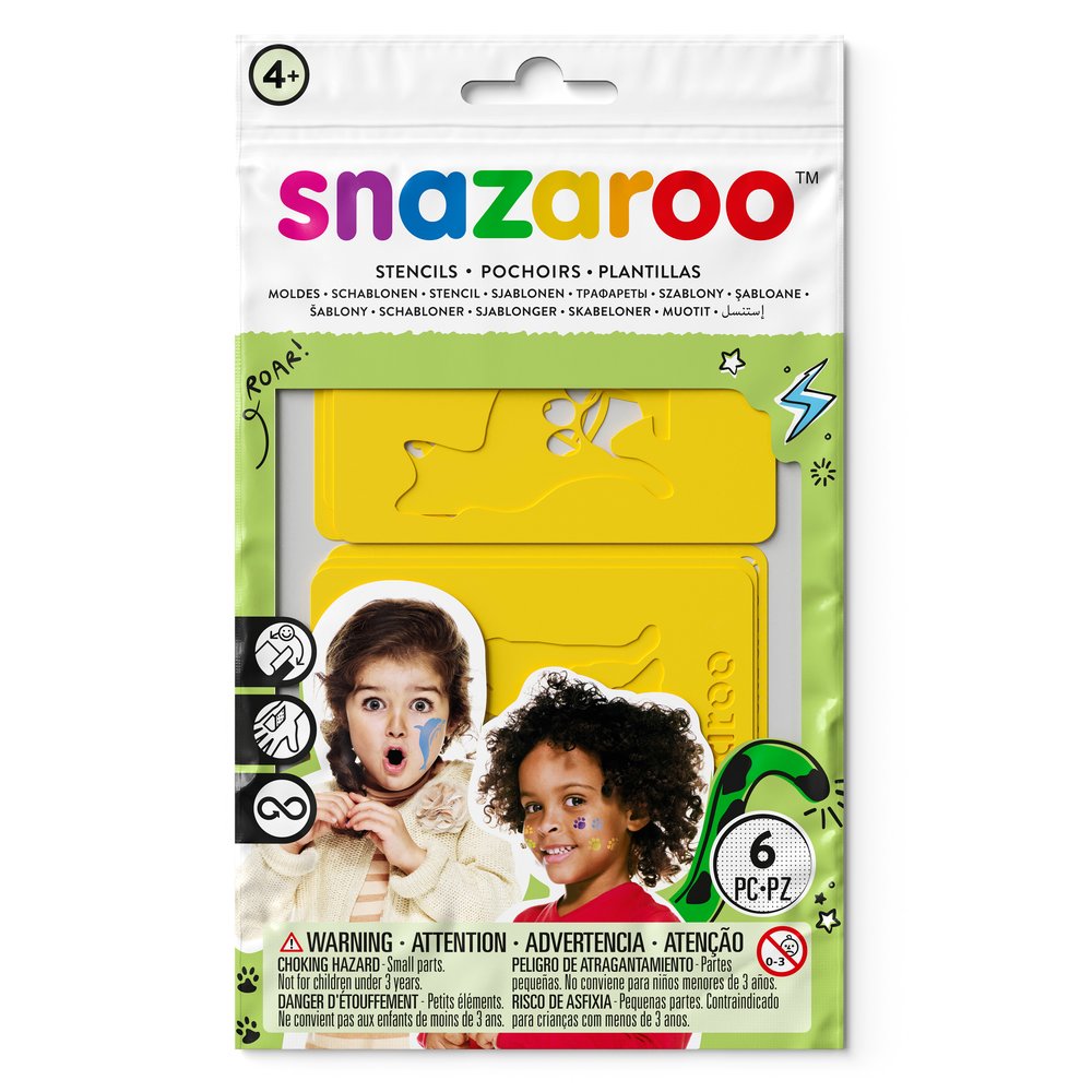 Snazaroo Rainbow Stencils - Set of 6 - Universal