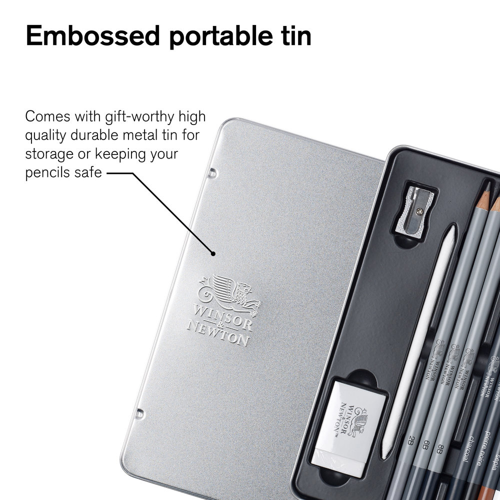 Winsor & Newton Studio Collection Sketching Pencil Set x10