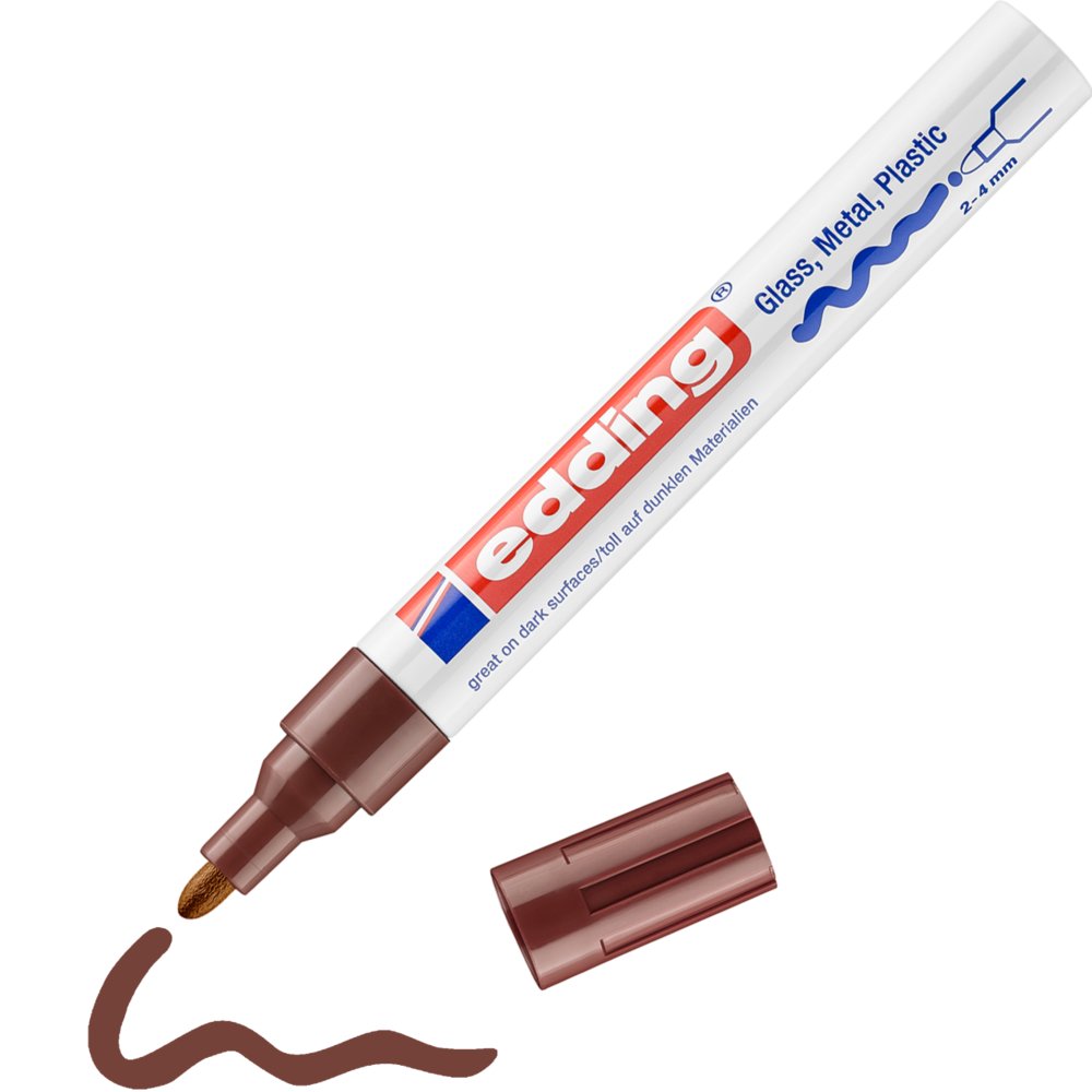 edding 750 gloss paint marker brown
