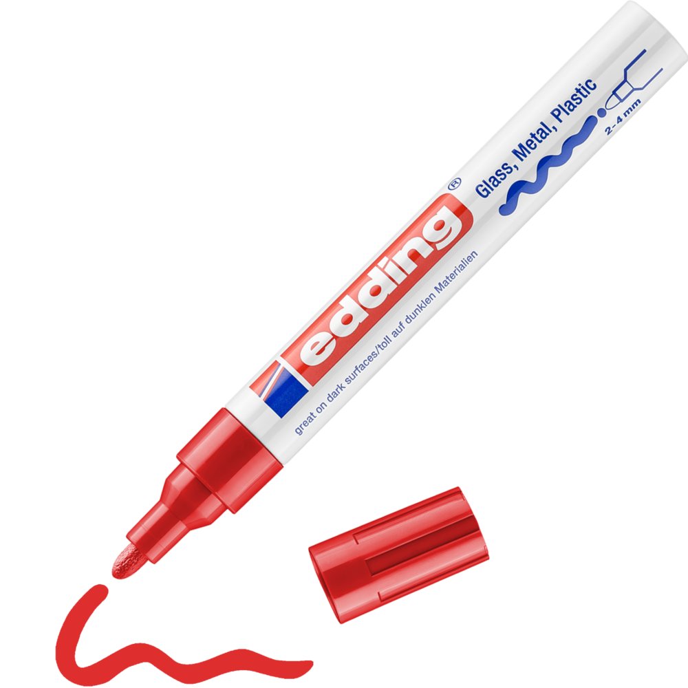 edding 750 gloss paint marker red