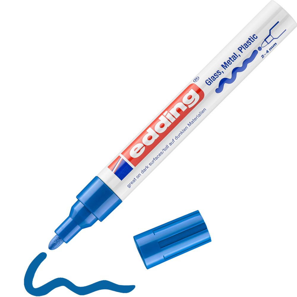 edding 750 gloss paint marker blue