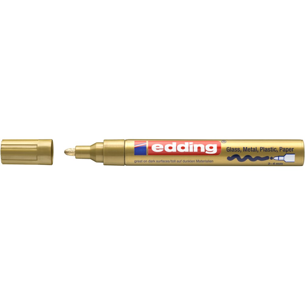 edding 750 gloss paint marker gold