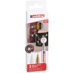 edding 750 gloss paint marker set of 3 assorted metallic