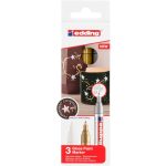 edding 750 gloss paint marker set of 3 assorted metallic