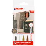 edding 780 gloss paint marker set of 5 assorted metallic basic