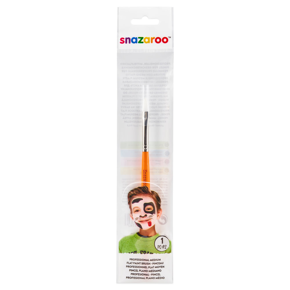 Snazaroo Professional Face Paint Brush - Medium Flat - Universal