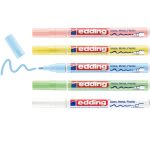 edding 751 gloss paint marker set of 5 assorted pastel