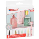 edding 751 gloss paint marker set of 8 assorted pastel