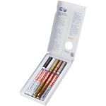 edding 780 gloss paint marker set of 5 assorted metallic basic