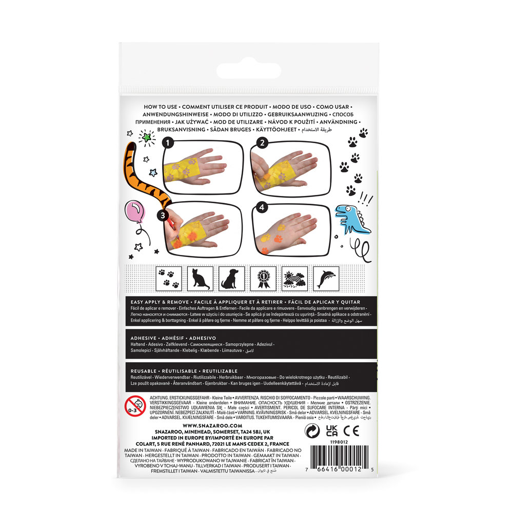 Snazaroo Rainbow Stencils - Set of 6 - Universal