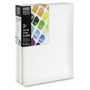 Liquitex Basics Cotton Canvas 11x14" x3