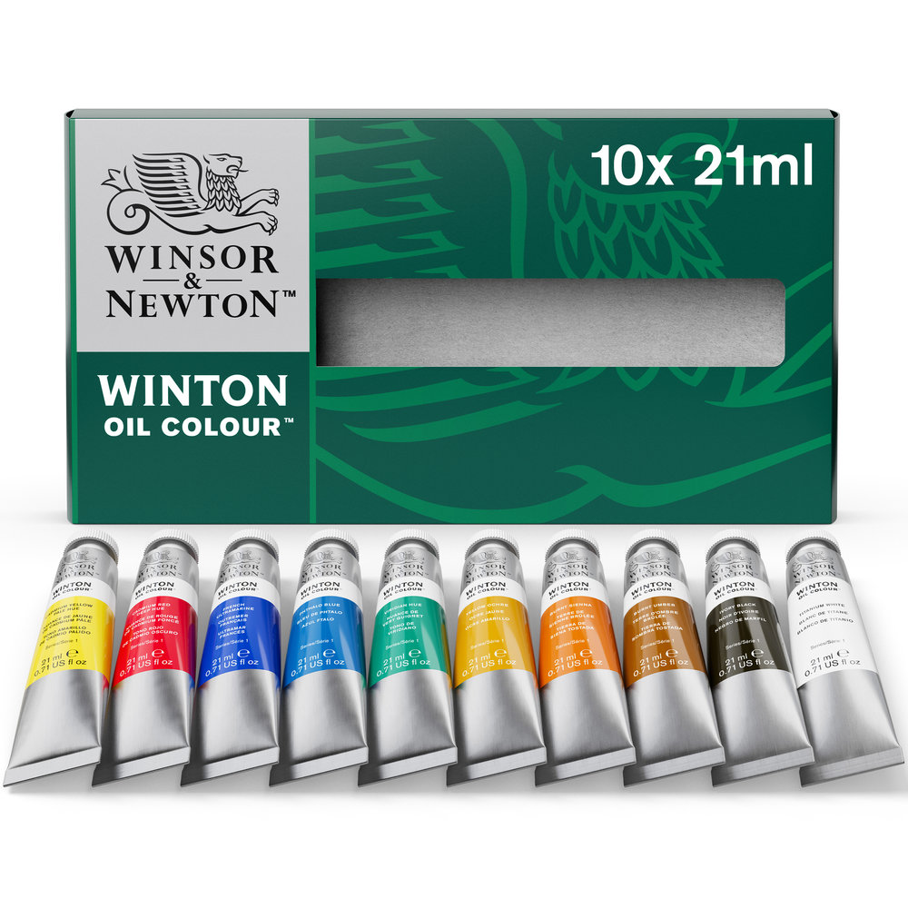 Winsor & Newton Winton Oil Colour 10x21ml Tube Set