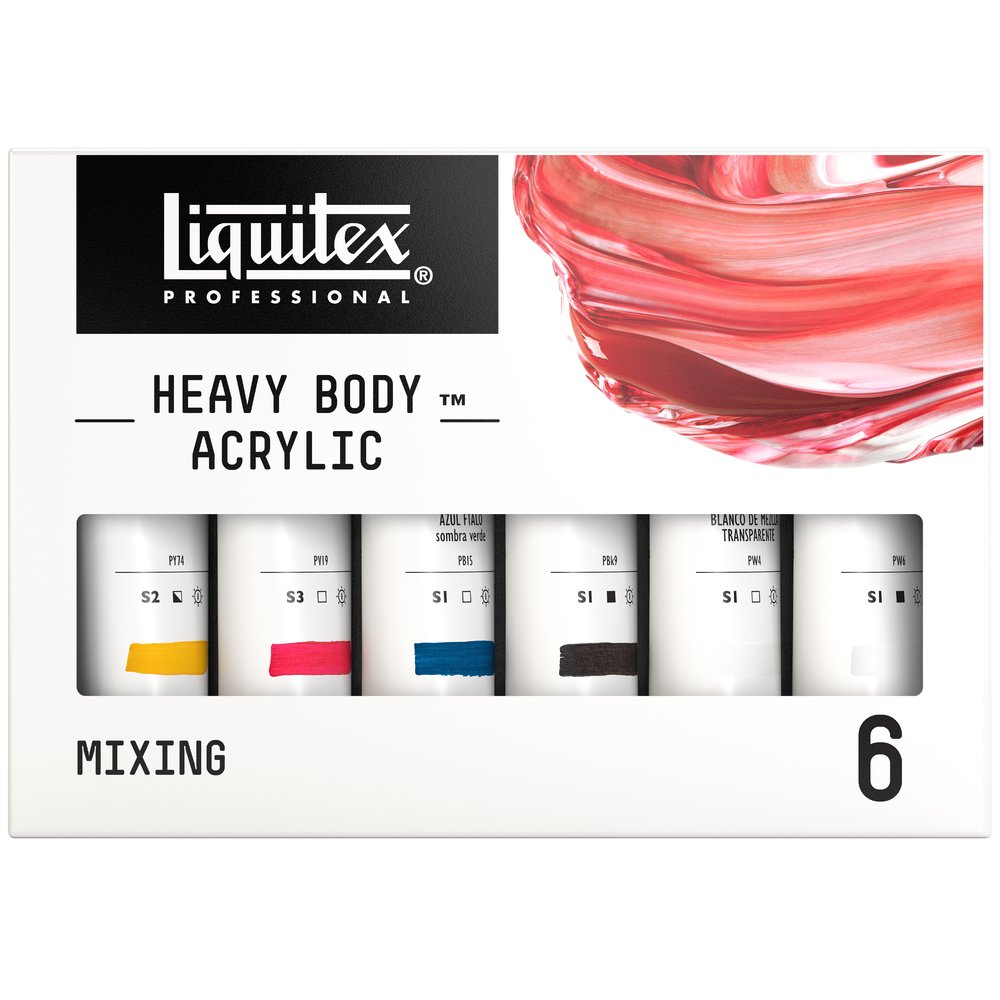 Liquitex Professional Heavy Body Acrylic Set - 6x59ml - Mixing