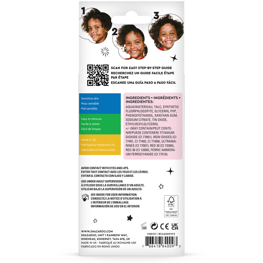 Snazaroo Brush Pen Monochrome Pack  - US