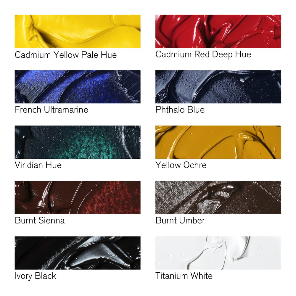 Winsor & Newton Winton Oil Colour 10x21ml Tube Set