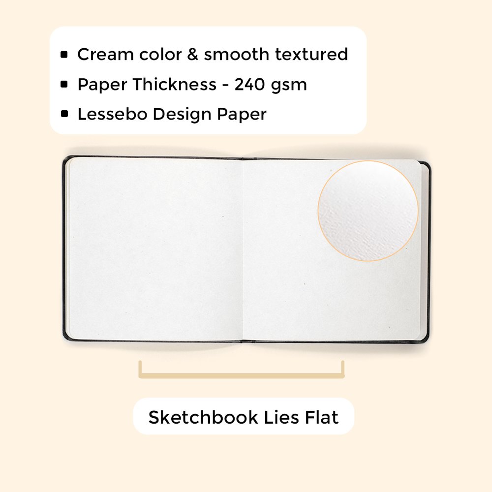 Viviva Sketchbook - Ivory Square 20x20cm