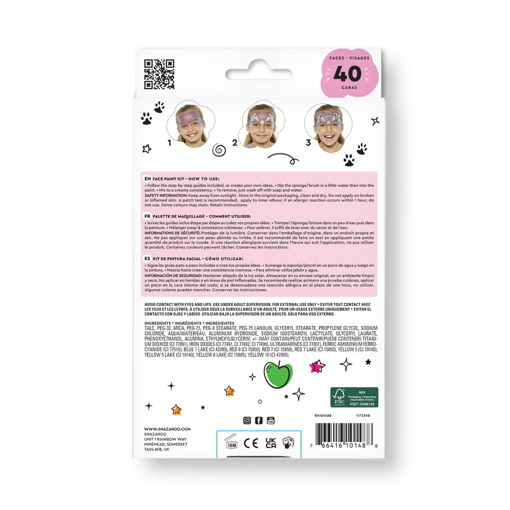 Snazaroo Fantasy Face Paint Kit - US
