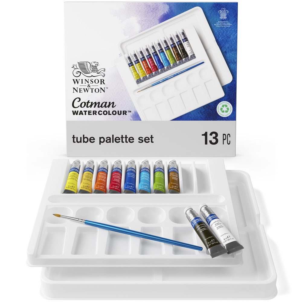 Cotman Watercolour Tube Palette Set