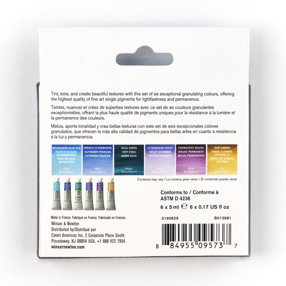 Winsor & Newton Professional Watercolour Granulating Set 6x5ml NA