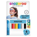Snazaroo Adventure Face Paint Sticks - Set of 6  - US