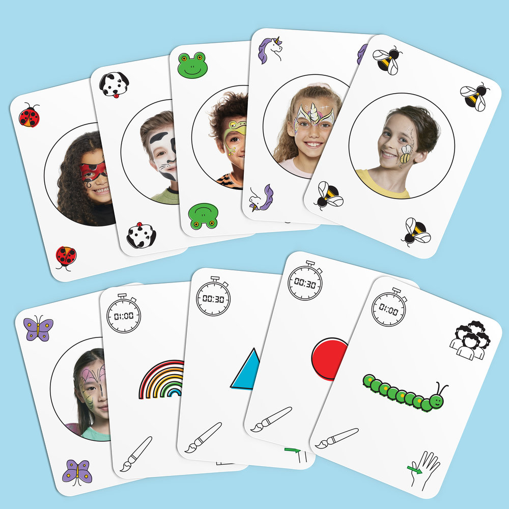 Snazaroo Family Face Paint Card Game NA