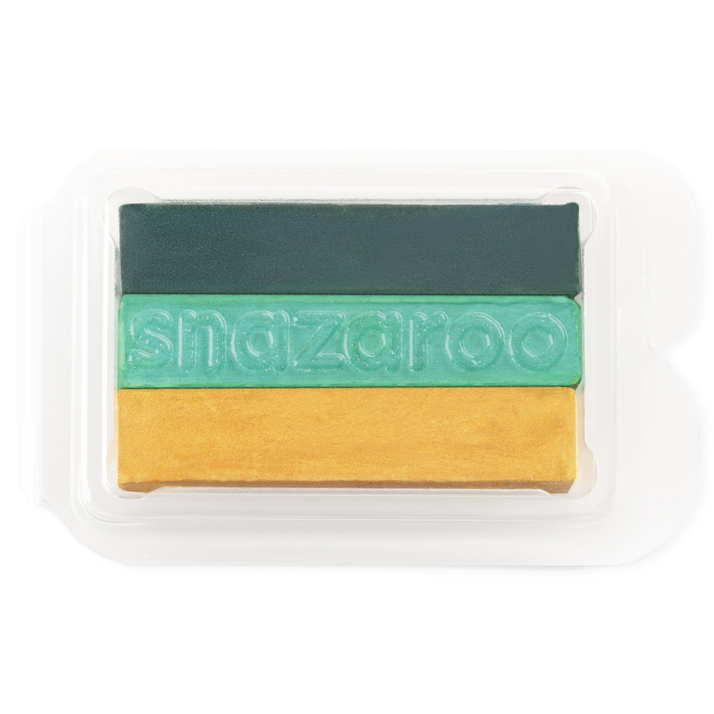 Snazaroo 3-Colour Split Cake 0.85 Oz - Jungle NA