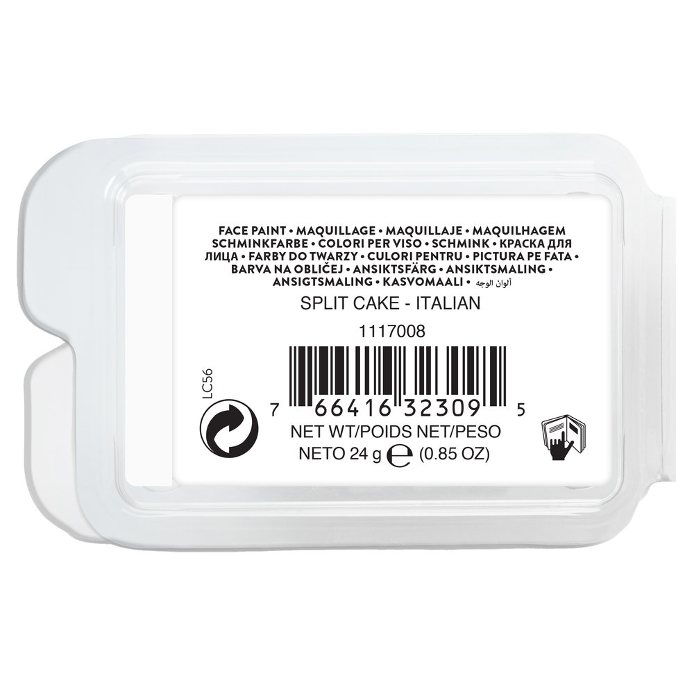 Snazaroo 3-Colour Split Cake 0.85 Oz - Italian NA