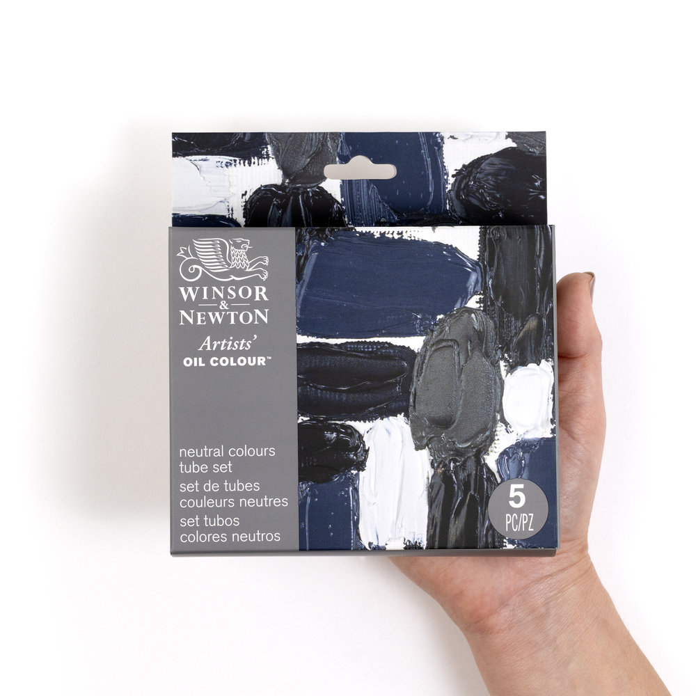 Winsor & Newton Artists' Oil Colour Neutral Set 5x37ml Tubes